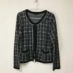 m.f. editorial チェック柄カーディガン Lサイズ