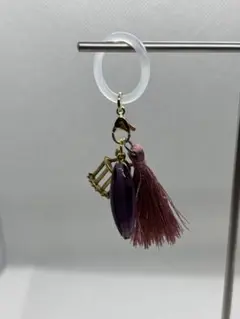 アンブレラマーカー　パープル系チャーム付き