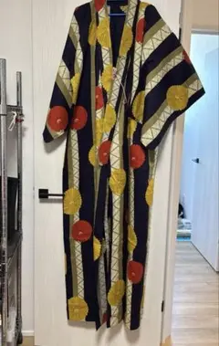 花柄ストライプ浴衣