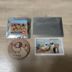 ▼ピングー ピンガ 缶バッジ＆ステッカーセット