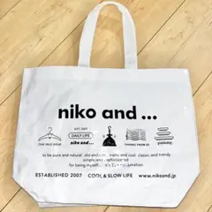 niko and TOKYO 表参道 限定 ショップ袋　エコ ビニール バッグ