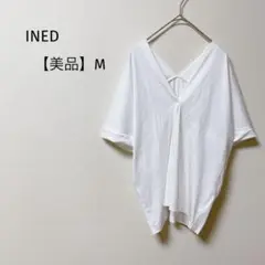 【美品】イネド　ドルマン　半袖トップス　ドロップショルダー　シンプル　上品　M
