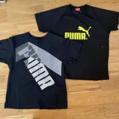 140サイズ　PUMA 黒 Tシャツ 2枚セット