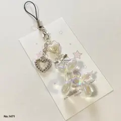 No.1471 ビーズキーホルダー ストラップ y2k 韓国 1点