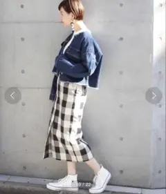 【美品】JOURNAL STANDARD L'ESSAGE チェックスカート