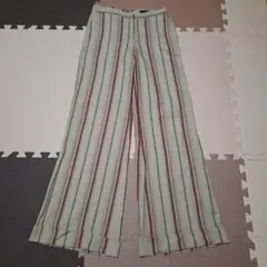 H&M　リネン混 ワイドパンツ　S