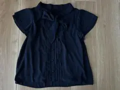 ＊リボン付き　シフォンシャツ