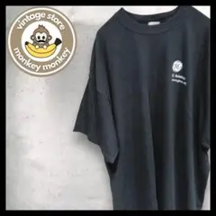 mz620 US古着　ポートカンパニー　オーバーサイズ　プリントTシャツ　黒