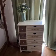 アンティーク木製チェスト　33×53×72センチ