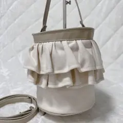 ✨試着のみ✨セツコサジテール　CITY ショルダーバッグ　アイボリー