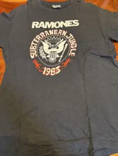 ラモーンズ黒TシャツhanesブートL美品