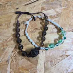 【まとめ売り】蓄光 ホタルガラス ブレスレット