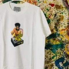 ブルースリー DJ レトロ リプリント Tシャツ 半袖 メンズ 新品 個性的 白