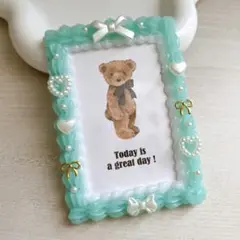 #751 ホイップデコ 硬質ケースデコ トレカケースデコ 緑