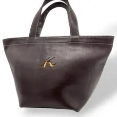 ✨美品✨　kitamura キタムラ　トートバッグ　レザー　ブラウン　舟形