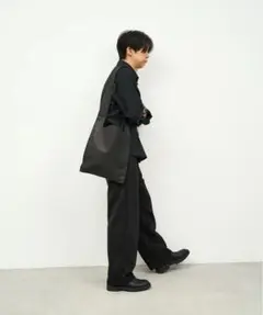 #30/ レジブクロ ショルダー（black）/ ピッグスキン・ハリー