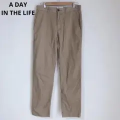 アデイインザライフ　メンズボトムス　チノパン　コットン混　ベージュ　S