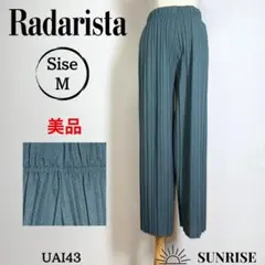 ★美品 Radarista イージーパンツ グリーン プリーツ ウエストゴム M