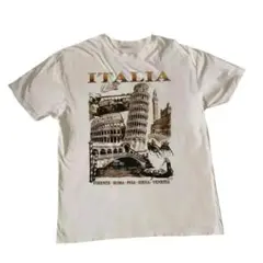 Smartee イタリア 名所 プリントTシャツ
