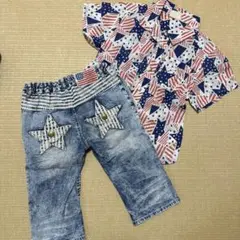 ダディオダディ　パンツ　DILASH シャツ　130 アメカジ