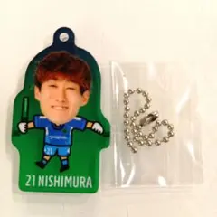 松本山雅 山ガチャ プレーヤーズくっつくアクリルキーホルダー 21番 西村遥己