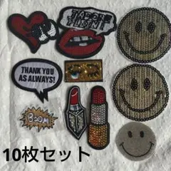 刺繍ワッペン10個セット