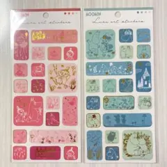 [新品 未開封] ムーミン&リトルミー　シール　2種類セット