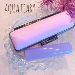 アクアフェアリー印鑑13.5㎜ パープルケースセット 銀行印 実印サイズ