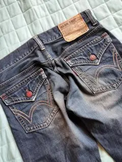 送料込み★EDWINブルートリップ503お洒落なダメ－ジデニム日本製size30