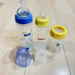 NUK Pigeon カネソン 哺乳瓶 3本セット ヌーク　ピジョン 予備