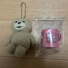 テッド2ぬいぐるみキーホルダーリラックマラテアートライト