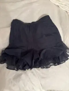 snidel フリルハーフパンツ　ネイビー