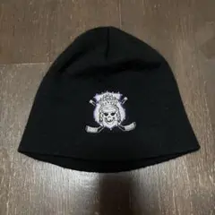 スカル　ビーニー　ニット帽