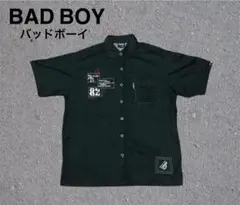 BADBOY バッドボーイ 半袖 ワークシャツ バックプリント y2k 平成 M