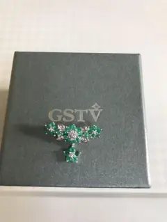 gstv マリコレクション PT950 エメラルド&ダイヤ ペンダントトップ