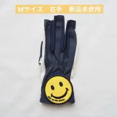 キスオンザグリーン ゴルフグローブ Mサイズ ネイビー 新品 未使用 右手