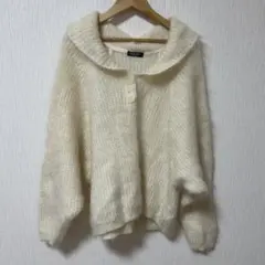PINORE アイボリー オーバーサイズニット　古着　itimi shury