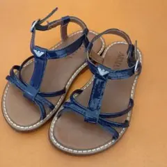 14～15センチ ARMANI アルマーニ ベビーサンダル 紺 ネイビー