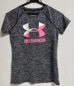 UNDER ARMOUR グレー ピンク Tシャツ