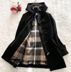 【一回着用のみ】ブルーレーベルクレストブリッジ ロングダッフルコート ブラックM