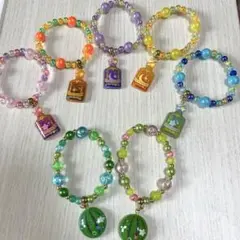 キッズ用　ビーズブレスレット7点➕おまけ1点　セットＢ