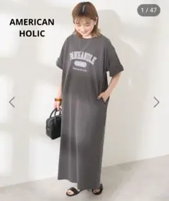 タグ付きAMERICANHOLIC Tシャツワンピース