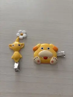 ピクミン　オッチン　任天堂　ヘアクリップ　黄色　イエロー