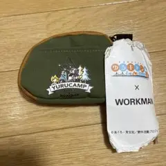 ゆるキャン△ワークマン　コラボ　コインケース　カーキ