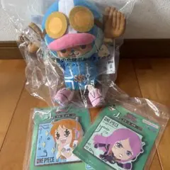 【未開封】ONE PIECE1番くじ チョッパー ぬいぐるみとラバーコースター