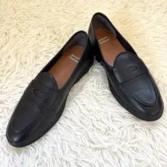 ✨極美品　アポム コインローファー ベルジャンシューズ　シボ加工　23.5