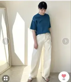 美品【LHELBIE】パールデザインニットトップス　M