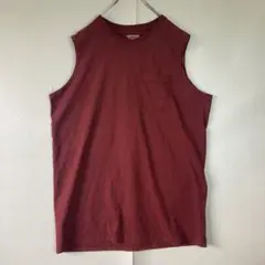USA輸入　無地タンクトップ　ノースリーブTシャツ　シンプル
