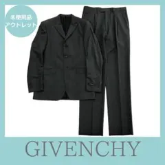 GIVENCHY セットアップスーツ サマースーツ ブルー 裏地総柄 背抜き GIVENCHY セットアップスーツ サマースーツ ブルー 裏地総柄