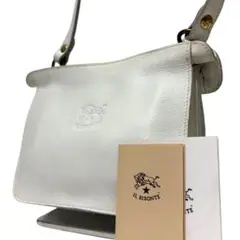 【美品✨】イルビゾンテ ショルダーバッグ レザー ホワイト